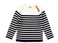 FUB sweater rib ecru/dark navy